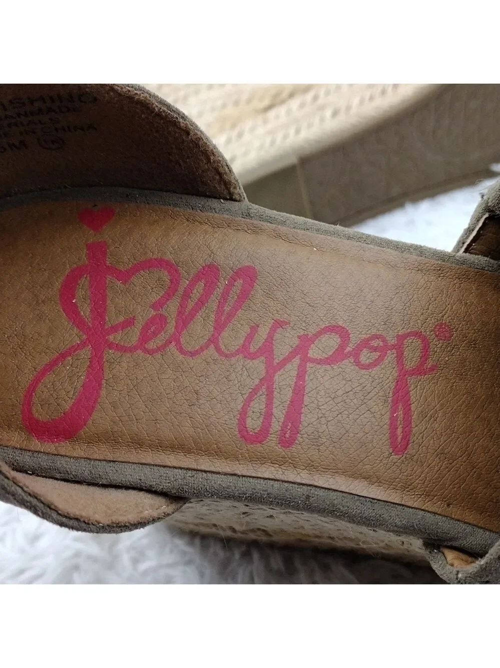 Jellypop Taupe Faux Suede Ankle Buckle Strap Wedge Heeled Espadrille Sandal Shoe